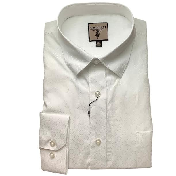 Men's tall white dress 2024 shirts